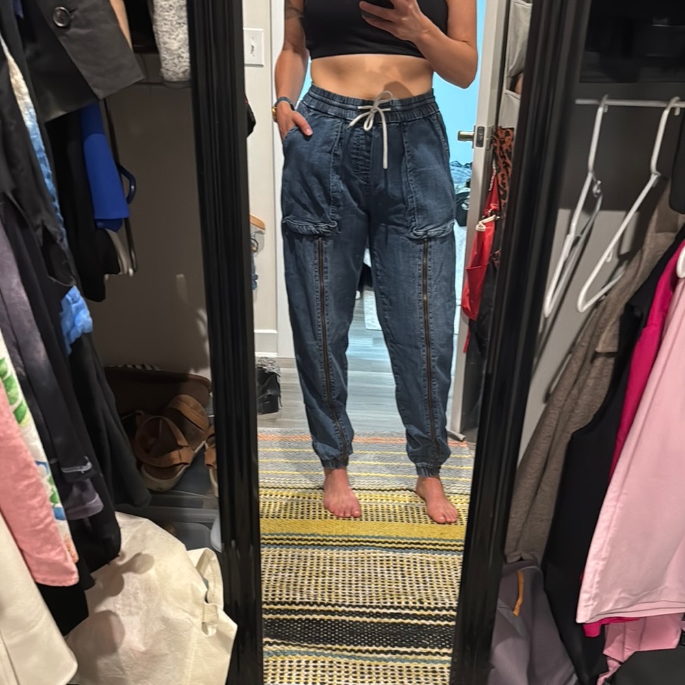 American Bazi Blue Ankle & Cropped Jeans